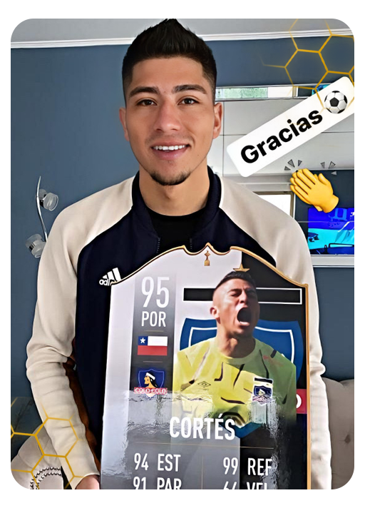 Cliente con su carta personalizada