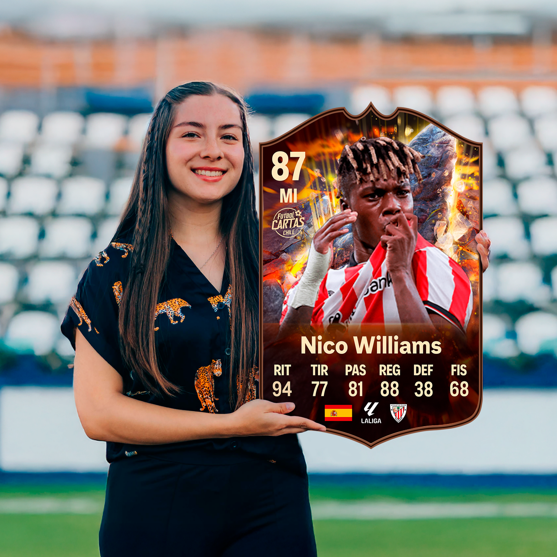 Carta Nico Williams CORNERSTONES FC 26 carta sola