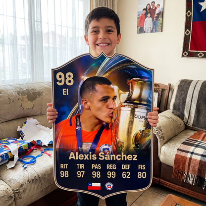 Carta Alexis Sánchez TOTS FC26 de regalo para un niño