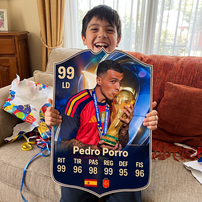 Carta Pedro Porro TOTS FC26 de regalo para un niño