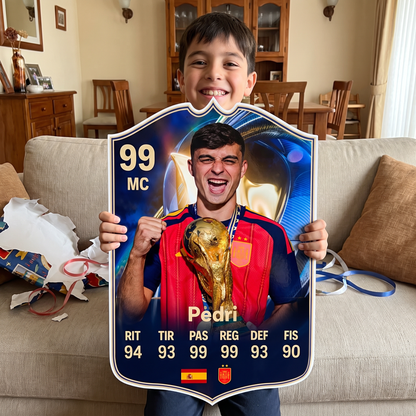 Carta Pedri TOTS FC26 de regalo para un niño