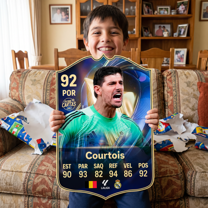 Carta Courtois TOTS FC26 de regalo para un niño
