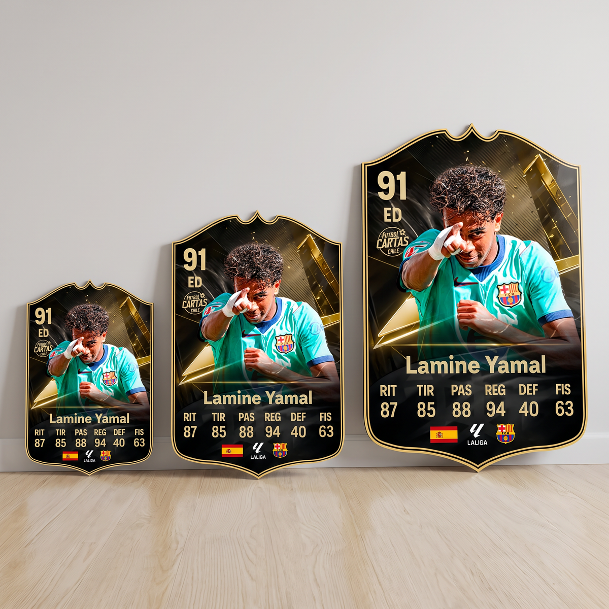 Carta Lamine Yamal TOTW FC27 en tamaños Cadete, Profesional y Leyenda