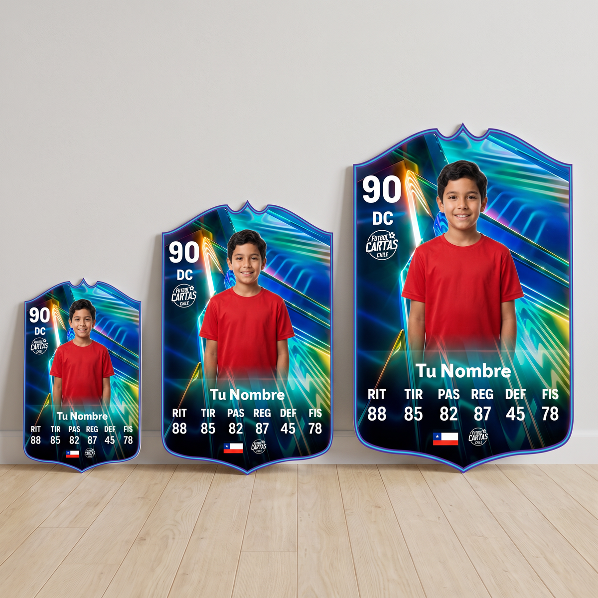 Carta personalizada Ones to Watch FC27 en sus tres tamaños