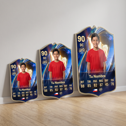 Carta personalizada Team of the Season FC26 en sus tres tamaños