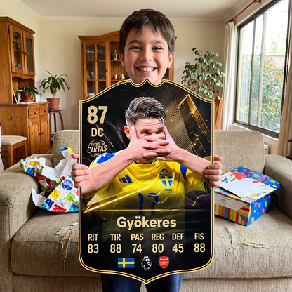 Carta Viktor Gyökeres TOTW FC27 de regalo para un niño