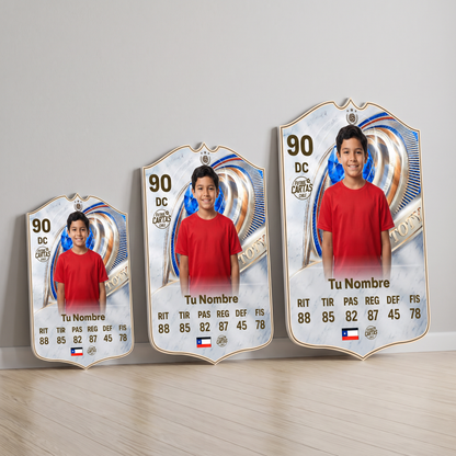 Carta personalizada TOTY Icon FC26 en sus tres tamaños