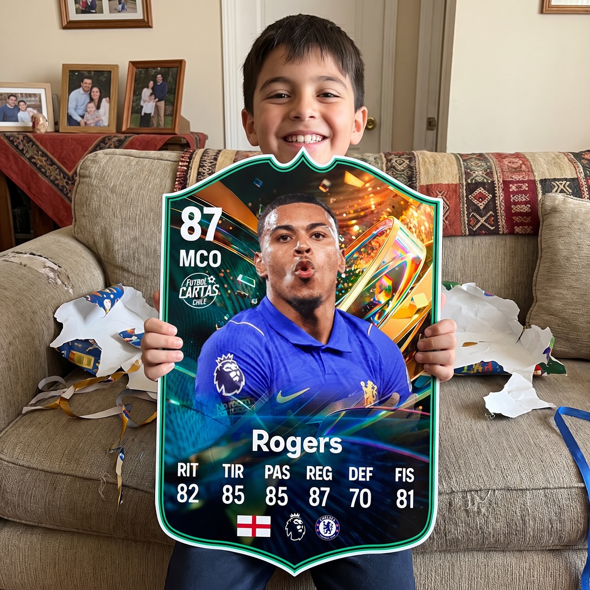 Carta Morgan Rogers Destined for Glory FC27 de regalo para un niño