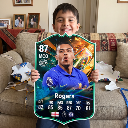 Carta Morgan Rogers Destined for Glory FC27 de regalo para un niño