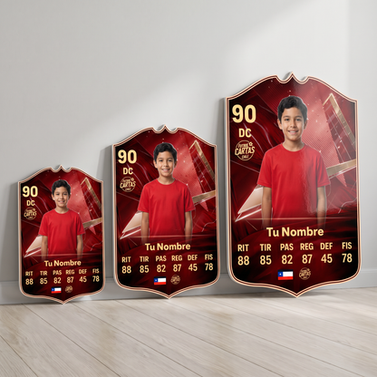 Carta personalizada FUT Champions FC27 en sus tres tamaños