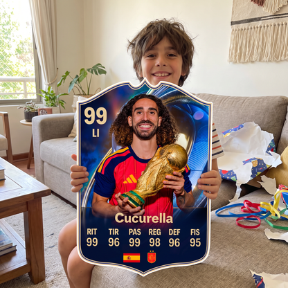 Carta Cucurella TOTS FC26 de regalo para un niño