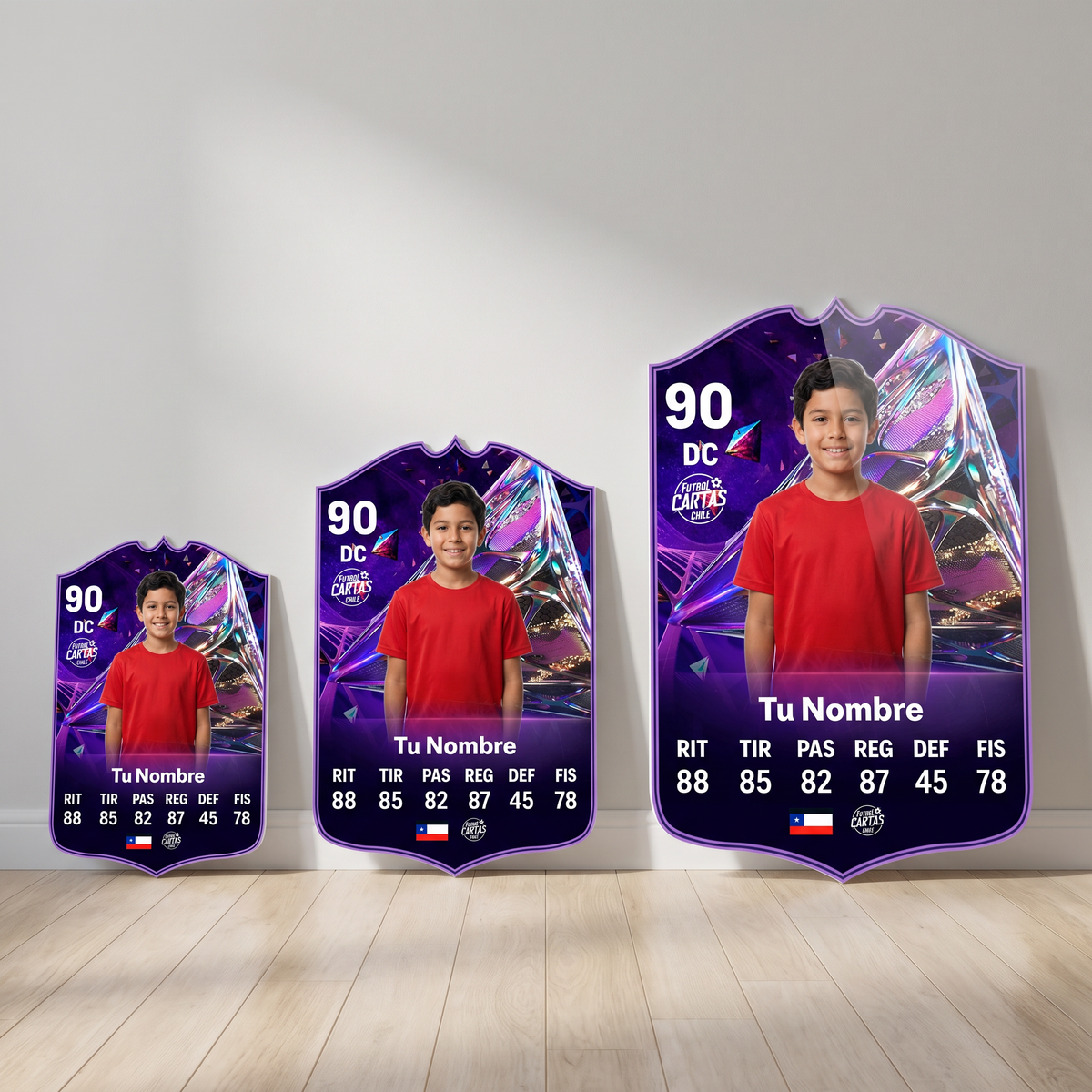 Carta personalizada Future Star FC27 en sus tres tamaños