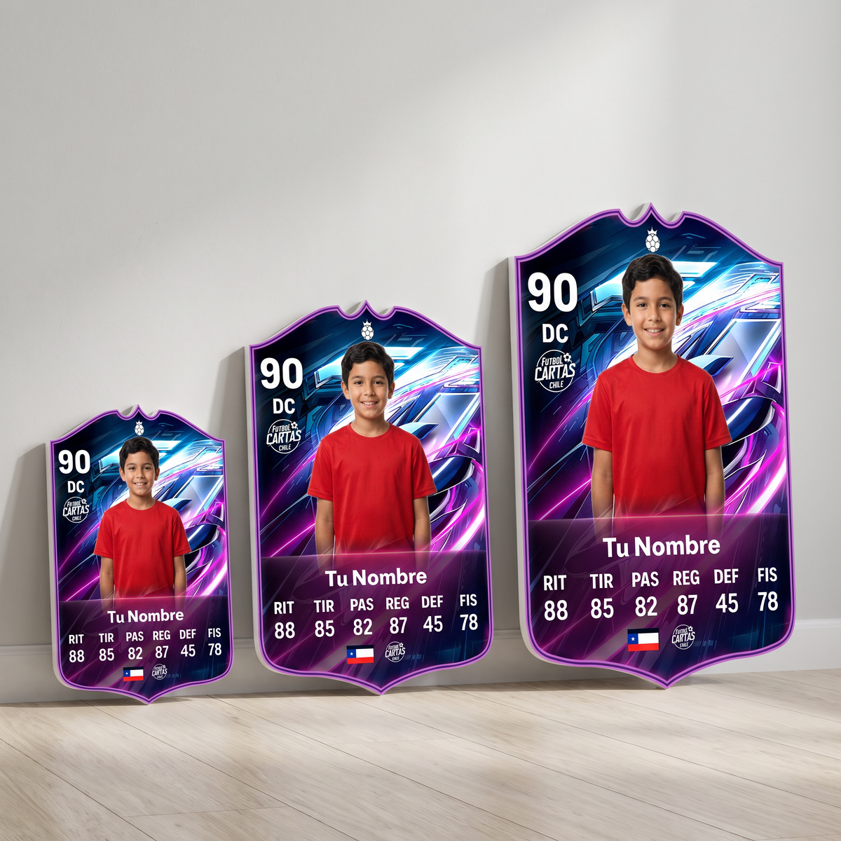 Carta personalizada Flashback FC27 en sus tres tamaños